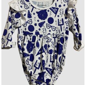 BAMBOO Kids One Piece - Blue and White Wildcats